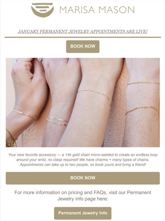 PERMANENT JEWELRY new – Marisa Mason