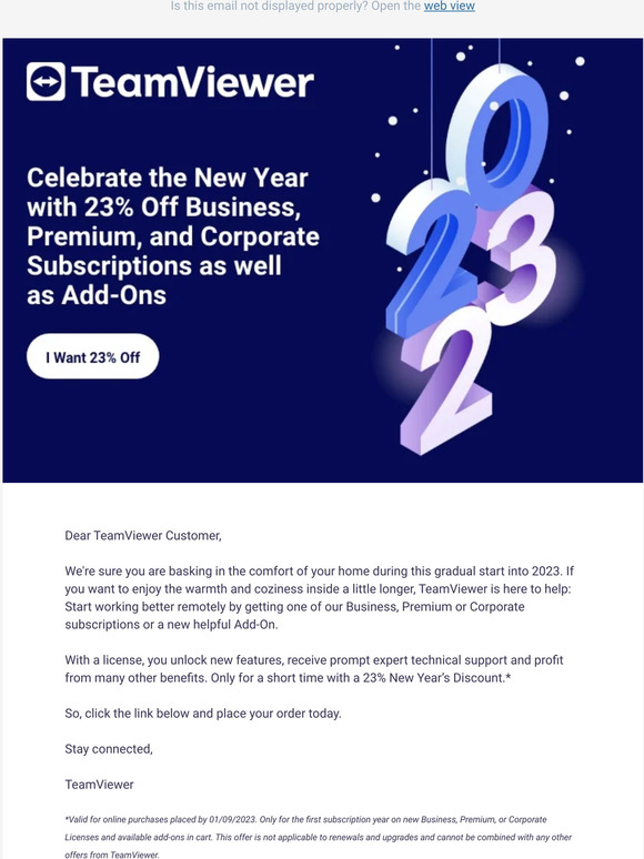 Your 23% New Year's discount ends soon