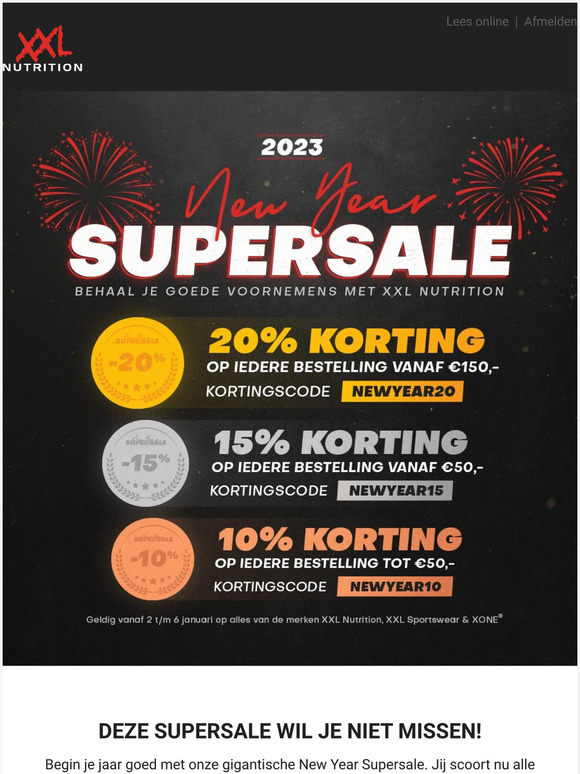Deze Supersale wil je niet missen! 🎆
