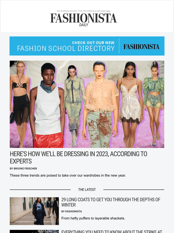 Fashionista Here's How We'll Be Dressing in 2023, According to Experts