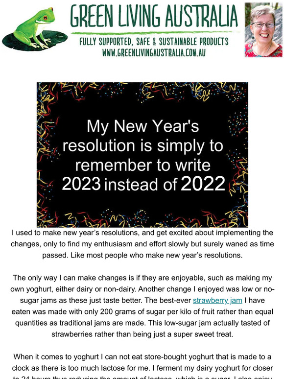New Years' Resolutions with Green Living Australia