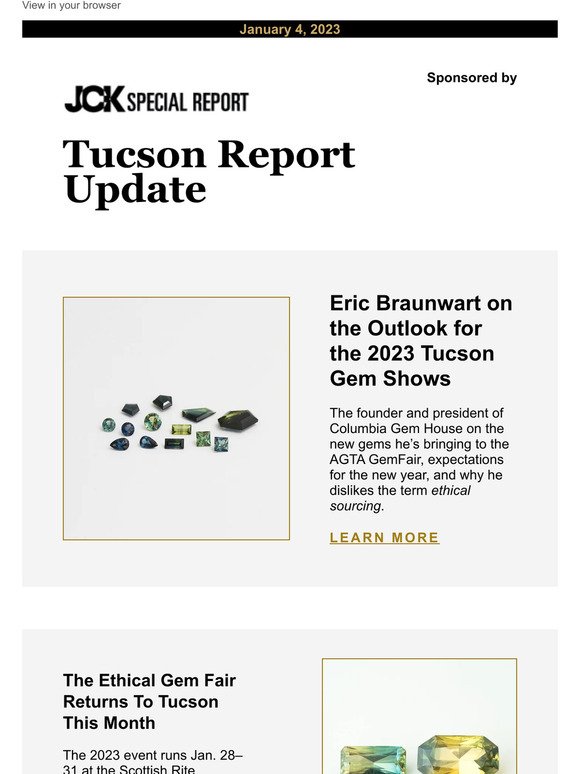Eric Braunwart on the Outlook for the 2023 Tucson Gem Shows