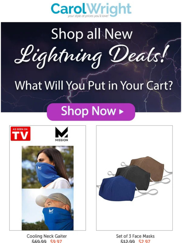 Carol Wright Shop Our New Lightning Deals! ⚡Brand New Clearance