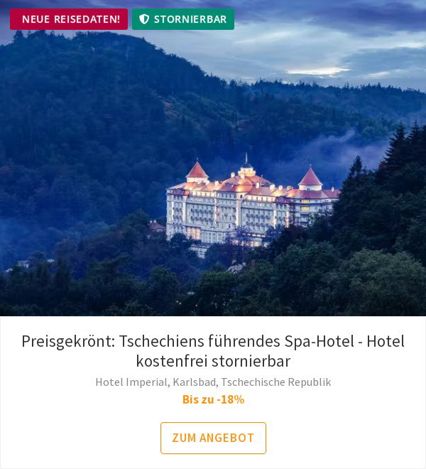 Preisgekrönt: Tschechiens führendes Spa-Hotel - Hotel kostenfrei stornierbar