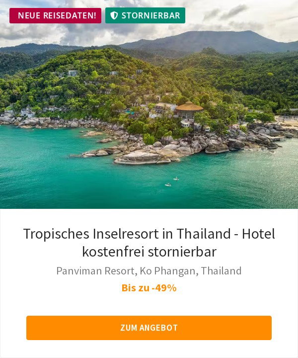Tropisches Inselresort in Thailand - Hotel kostenfrei stornierbar