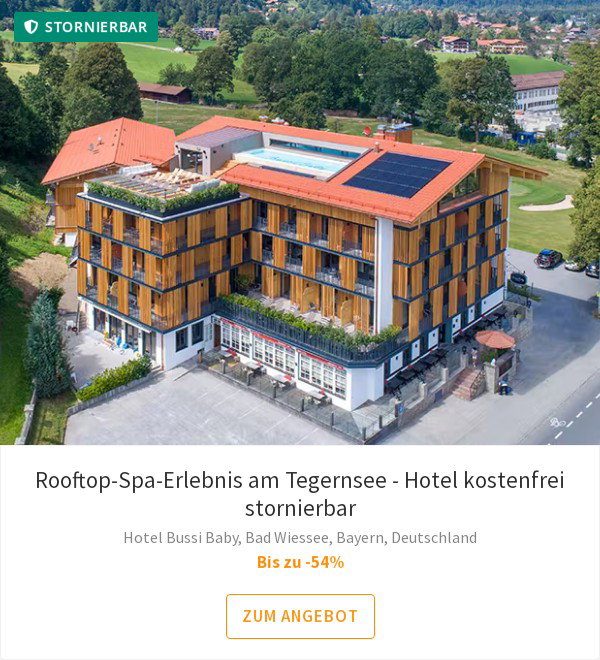 Rooftop-Spa-Erlebnis am Tegernsee - Hotel kostenfrei stornierbar