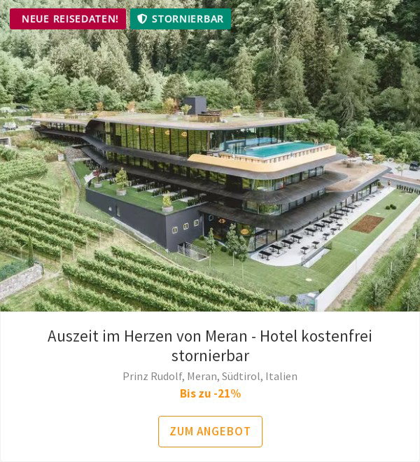 Auszeit im Herzen von Meran - Hotel kostenfrei stornierbar