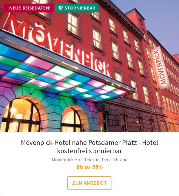 Mövenpick-Hotel nahe Potsdamer Platz - Hotel kostenfrei stornierbar