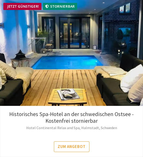 Historisches Spa-Hotel an der schwedischen Ostsee - Kostenfrei stornierbar