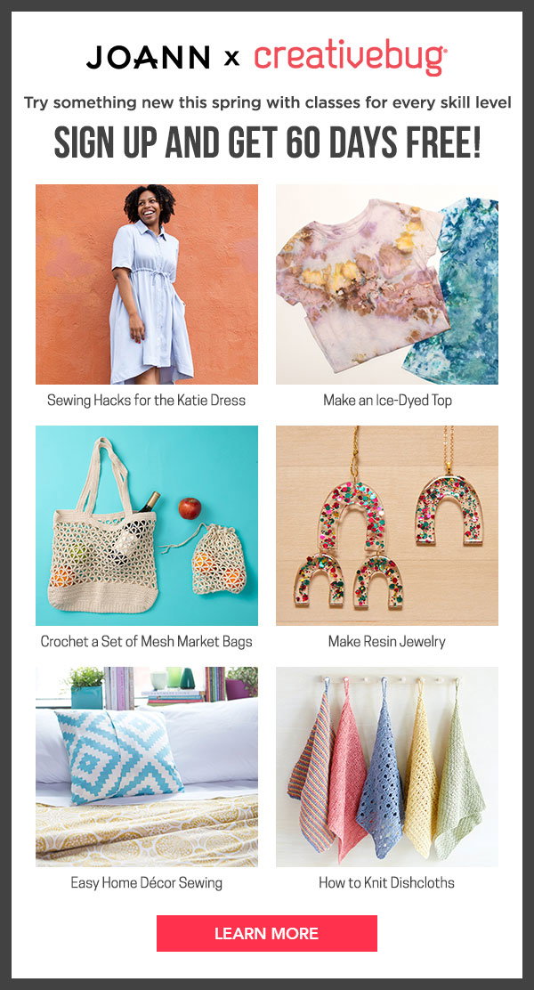 Creativebug. Sign up and get 60 days free!