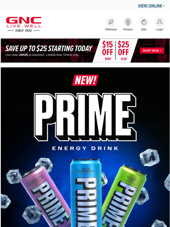 GNC NEW PRIME Energy Drinks! 👀👀 Milled