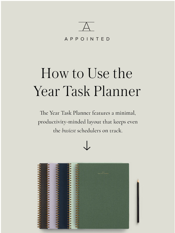 Appointed: How To Use the Year Task Planner | Milled