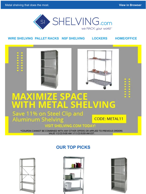 Maximize Your Space With Metal Shelving