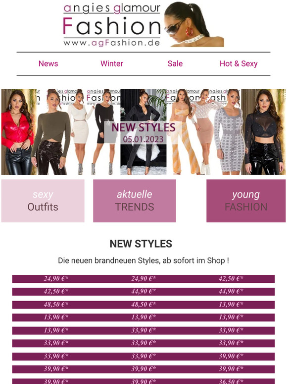 agFashion.de: Strickkleider, Overalls und vieles mehr! NEUE WARE ONLINE! -05.01.2023