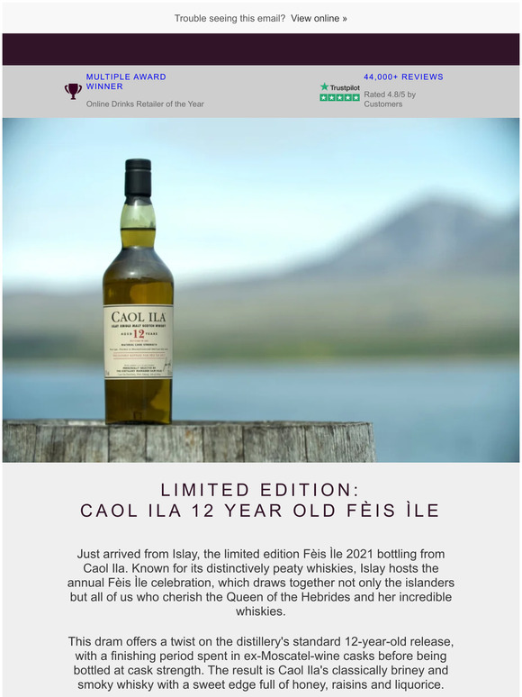 The Whisky Exchange: New Limited Edition: Caol Ila 12 Year Old | Milled