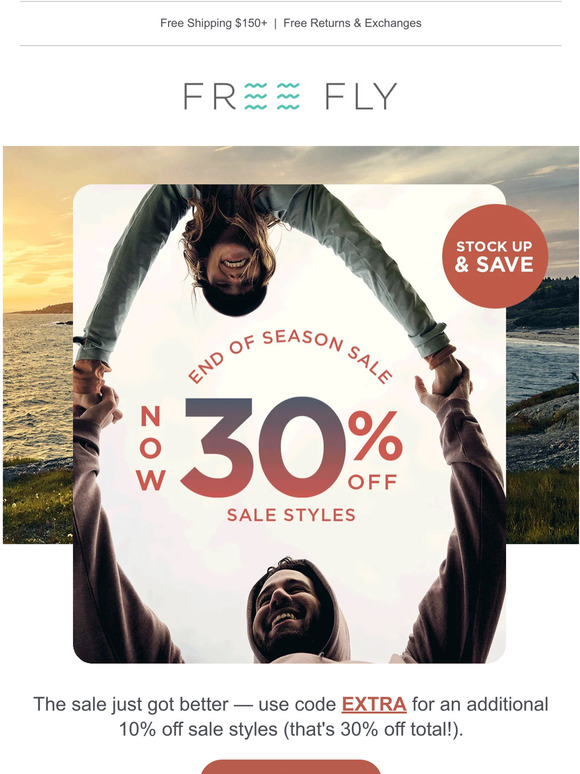 This is NOT a drill: sales styles now 30% off