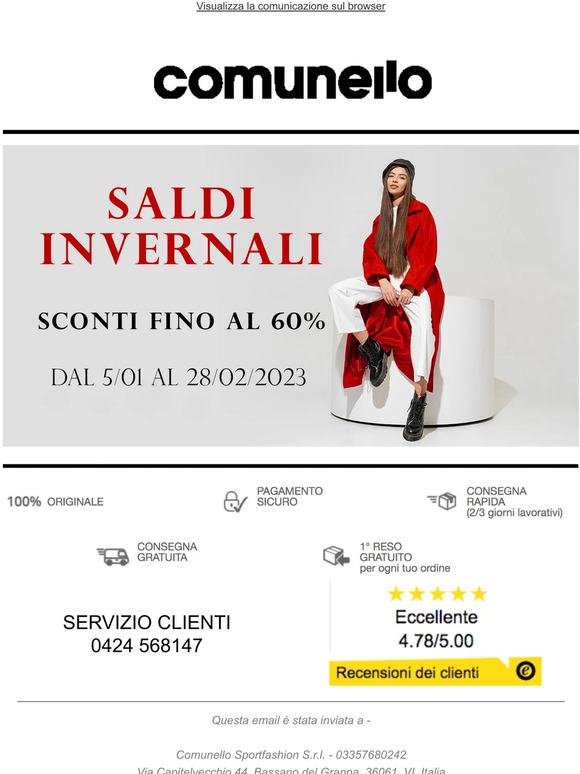 Affrettati sono iniziati i saldi da Comunello