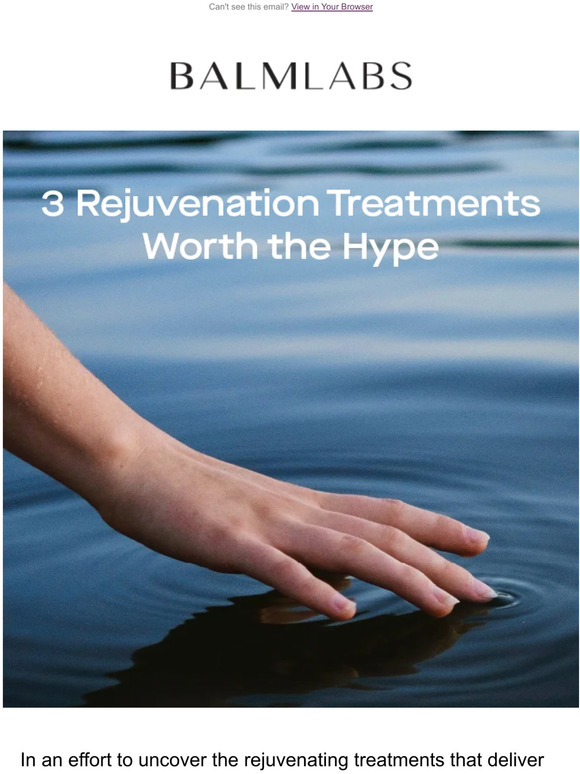 3 Rejuvenating Treatments that ACTUALLY work 🤌