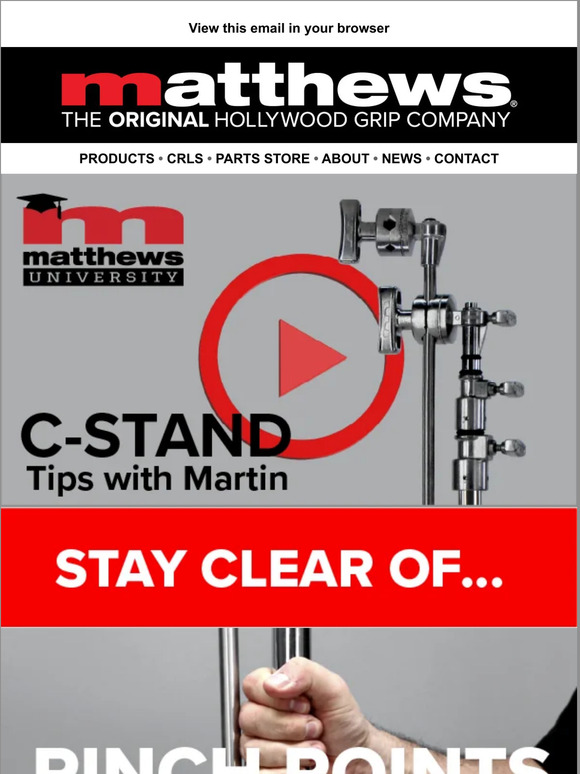 Matthews University - C-Stands!