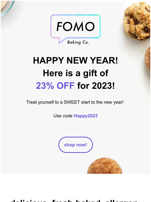 HAPPY NEW YEAR! 23% OFF FOR 2023!