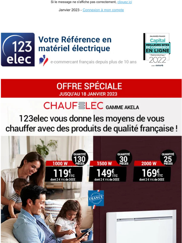 Offre spéciale Chaufelec Akela !