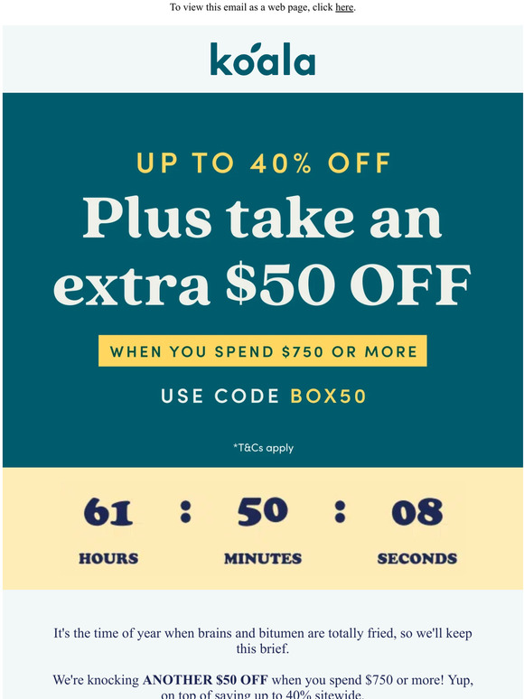 Take another $50 OFF!