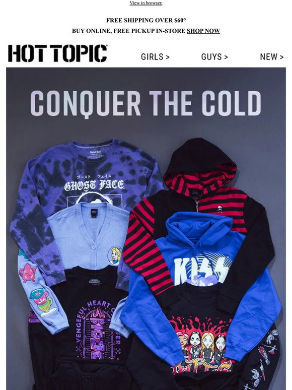 Hot Topic: It's cold! Grab new winter styles ⛄ | Milled
