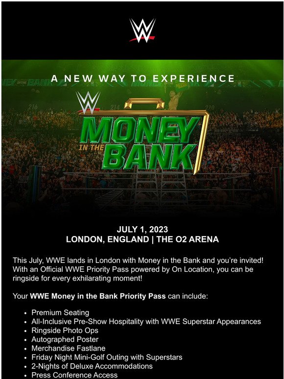 [On Sale Now] Money in the Bank Priority Pass