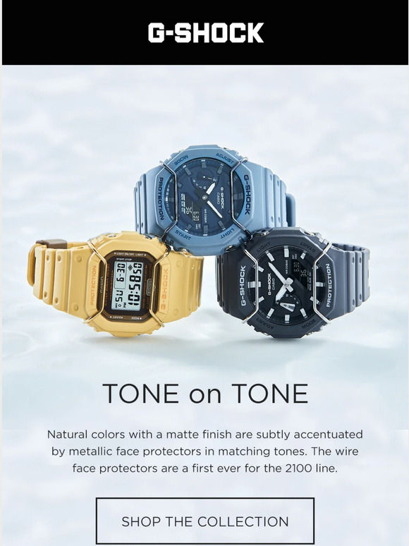 G Shock Welcome To The Tone On Tone G Shock Milled