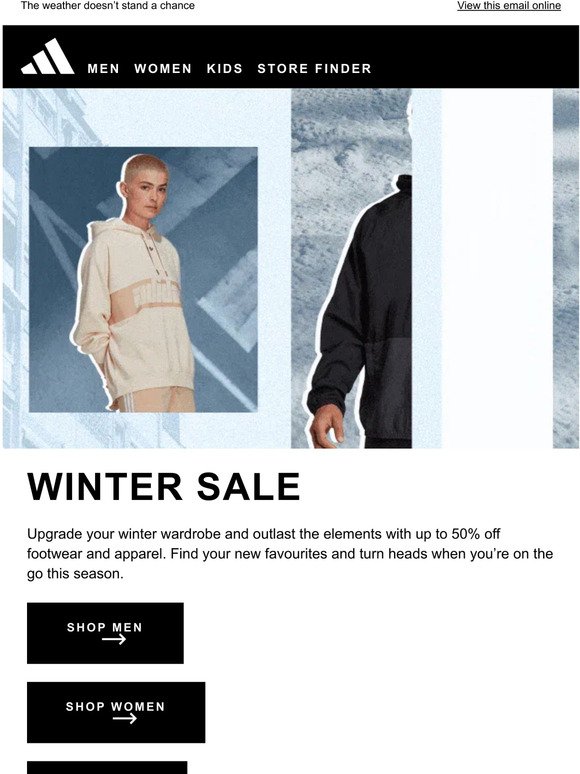 Winter Sale savings: Up to 50% off