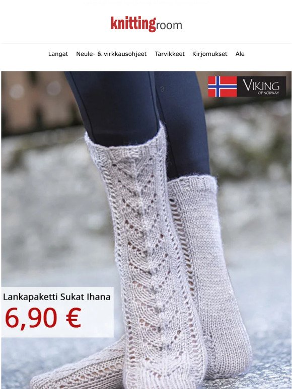 Neulo ihanan lämpöisiä sukkia, vain 6,90 €! 🧦