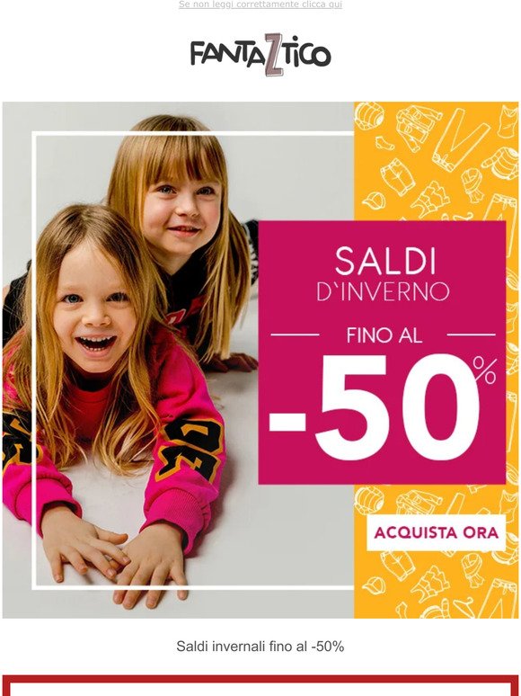 SALDI: fino al 50% di sconto! 