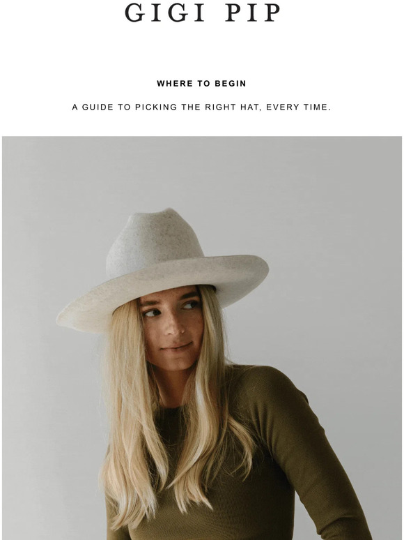 Gigi Pip Hat Size Guide + Picking The Right Hat Milled