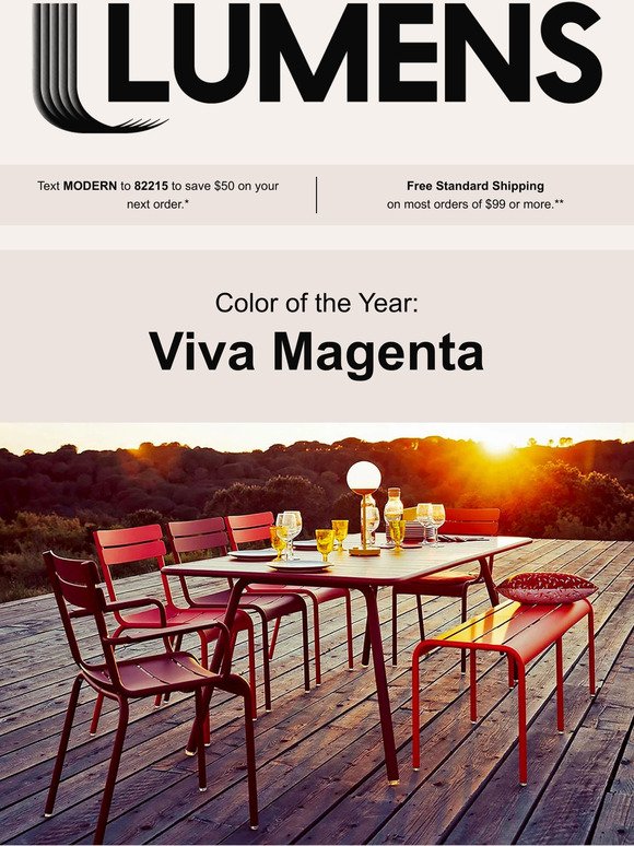 Expressive designs for 2023: Explore Viva Magenta.
