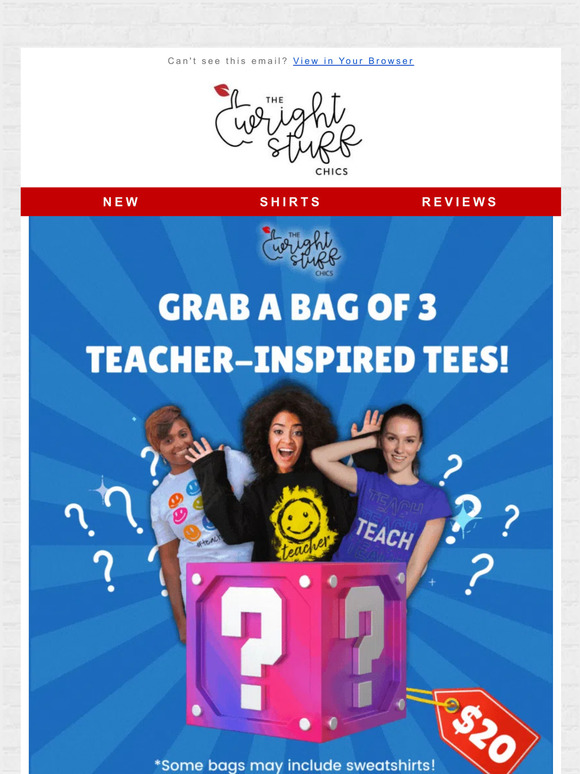 Want 3 Tees for $20?