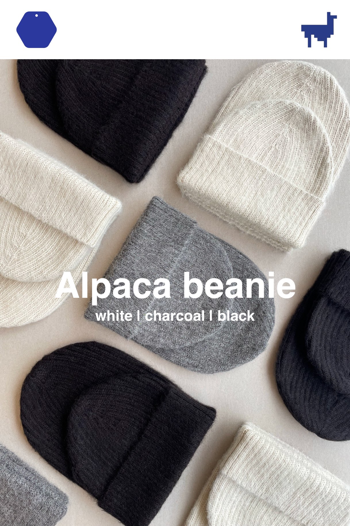 Industry of All Nations: 100% Alpaca beanies | Milled