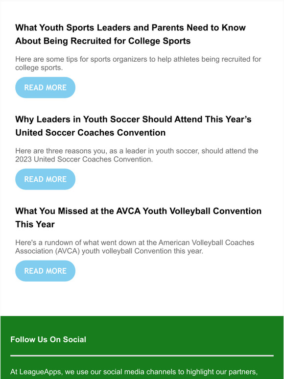 The LeagueApps Youth Sports Highlight Reel