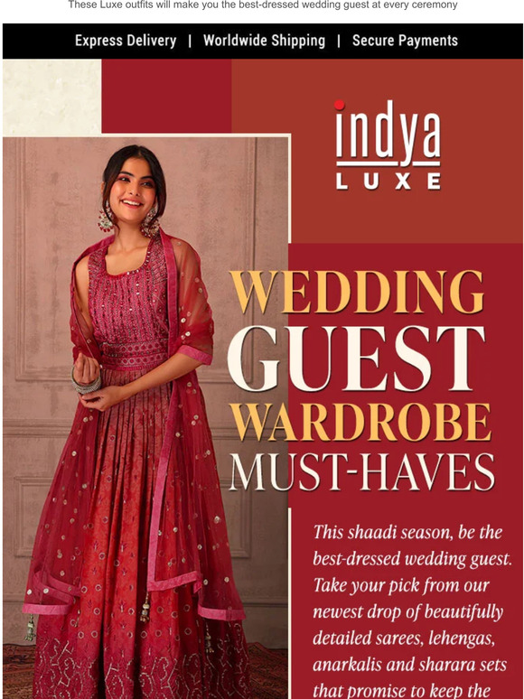 Sarees to Shararas: The Wedding Outfits You Need