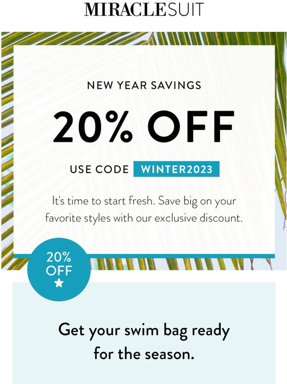 A New Year means a New Sale and 20% off!