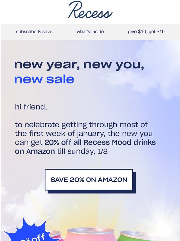 20% off this new year