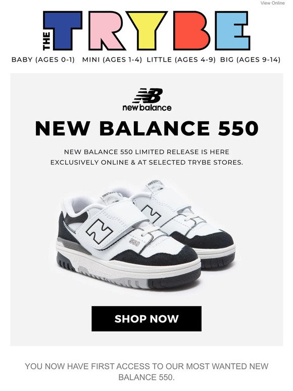JUST LANDED: New Balance 550!