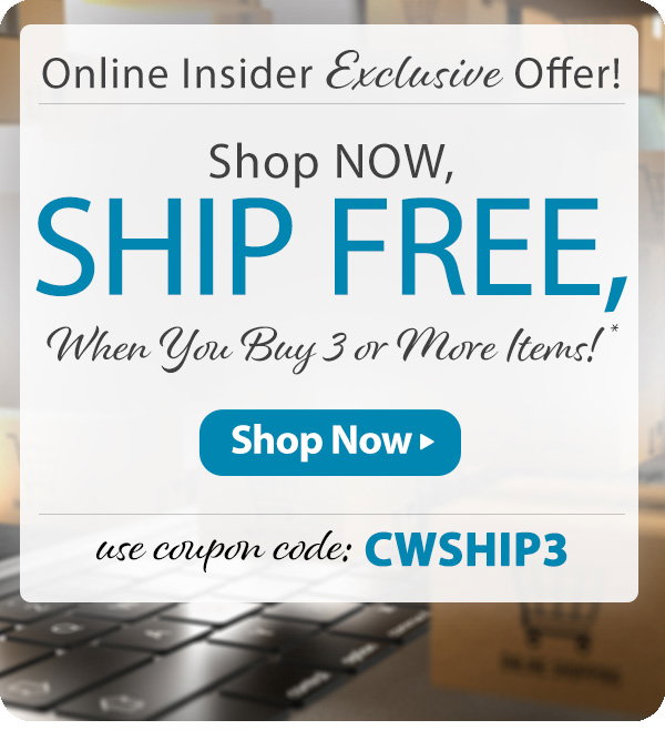 Ship FREE When You Buy 3 or More Items!