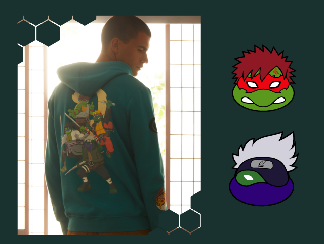 Teenage Mutant Ninja Turtles x Naruto Group Shot T-Shirt - BoxLunch  Exclusive