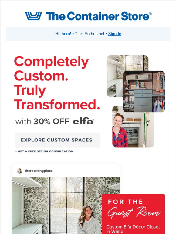 The Container Store How The Experts Transform With Elfa Milled