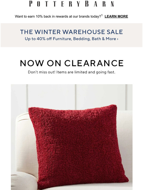Pottery Barn Clearance alert! (Plus, up to 40 off inside.) Milled