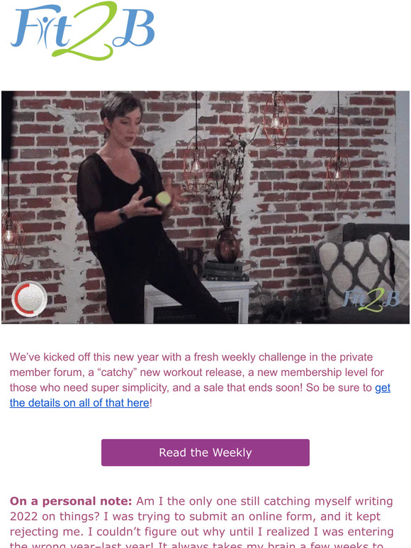 The Weekly: New Workout, NY Sale + More!