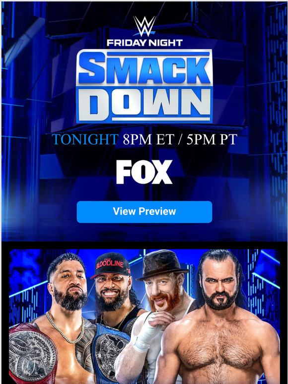 WWE Shop SmackDown Preview Drew McIntyre & Sheamus challenge