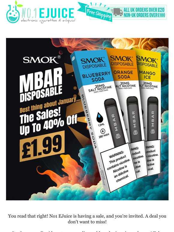 Vape Savings Await - Up to 40% Off! 🥳
