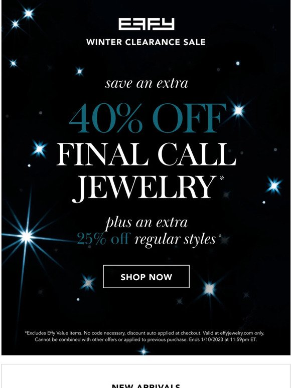 This is Huge! 40% off Final Call - New Styles Added
