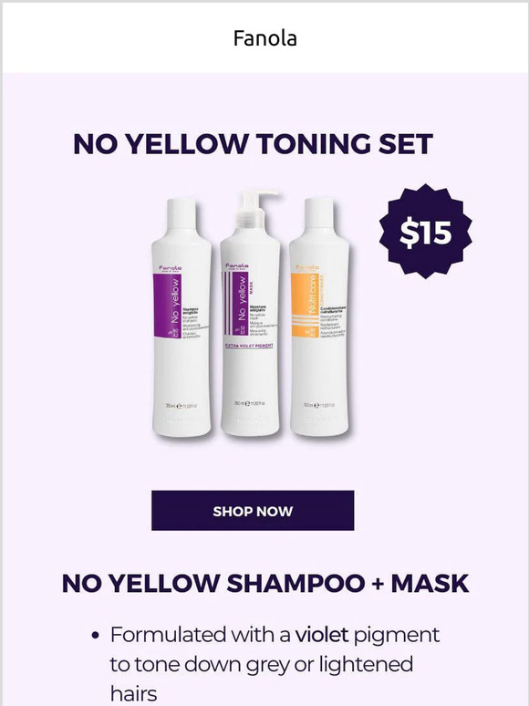 $15 FOR 3! 💜 Hair Toning Packges and 70% off specials